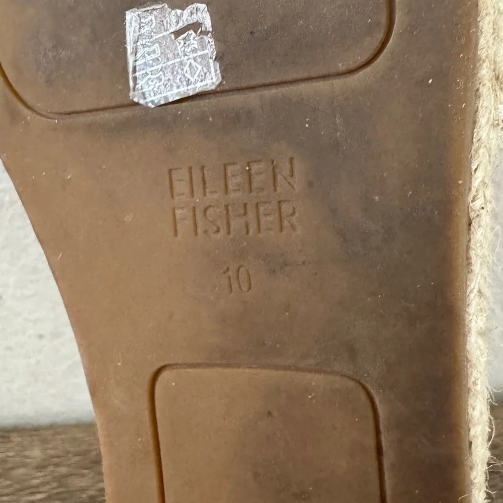 Eileen Fisher Lee Tumbled Nubuck Espadrille, Size 10